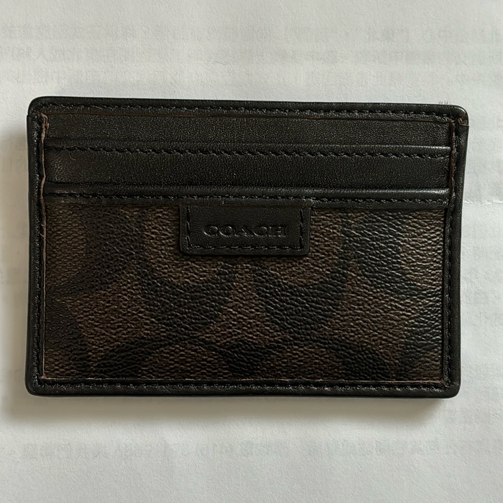 Coach credit card holder